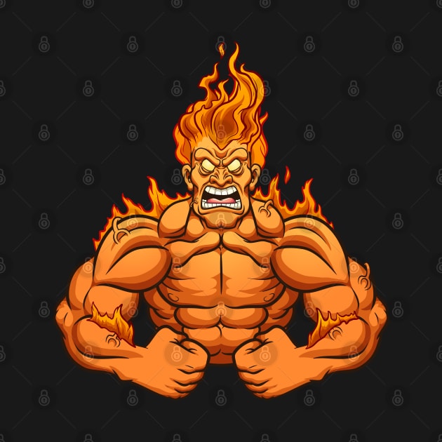 Man on fire by memoangeles