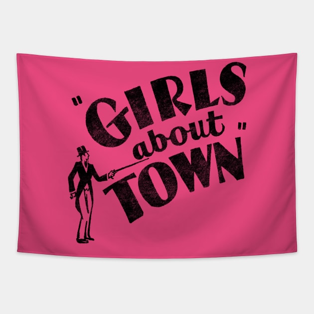 Girls About Town Tapestry by vokoban