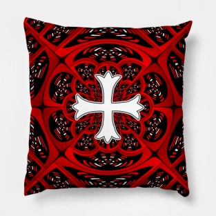 White patonce cross Pillow