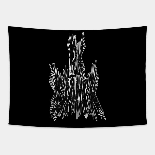 OK BOOMER logo Tapestry by ghaarta