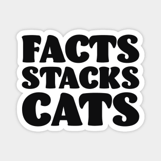 Facts Stacks Cats Magnet