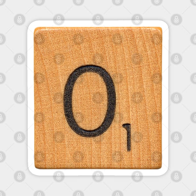 Scrabble Tile 'O' Magnet by RandomGoodness