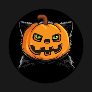 cat wearing pumpkin mask T-Shirt