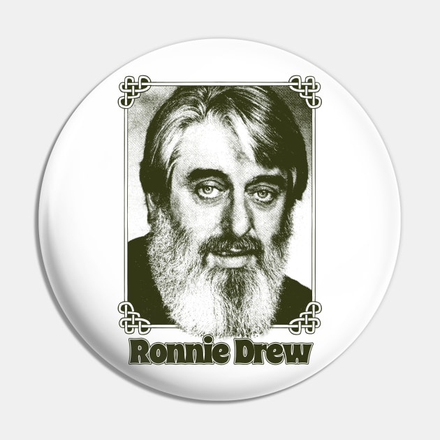 Ronnie Drew -- Vintage Style Design Pin by feck!