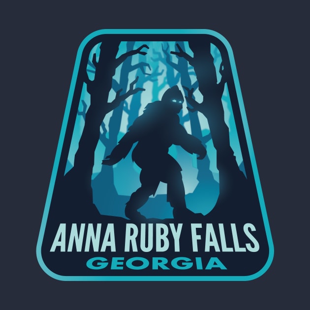 Anna Ruby Falls GA Bigfoot by HalpinDesign