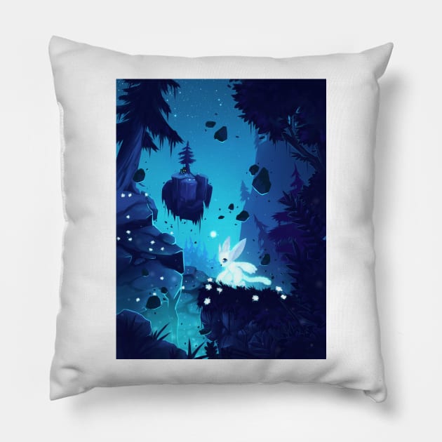 Ori - Lost without Light [Full BG] Pillow by NezuPanda