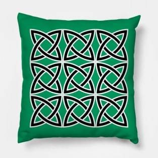 Solomons Knot Interwoven Circular Pattern Pillow