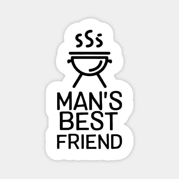 Man'best Friend Bbq Pit Boys Magnet by Hoang Bich