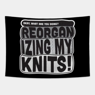 Okay, what are you doing? REORGANIZING MY KNITS! David Rose on Schitt's Creek to Alexis Rose. Tapestry