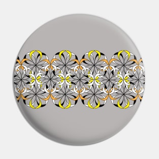 abstract floral design - long Pin