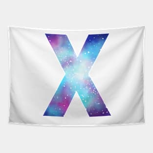 Letter X galaxy Tapestry