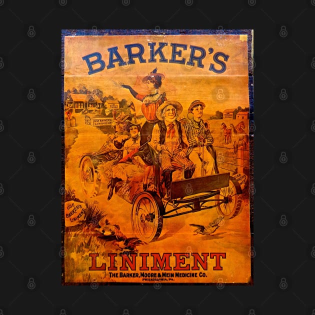Vintage Ad Barkers Liniment by Overthetopsm