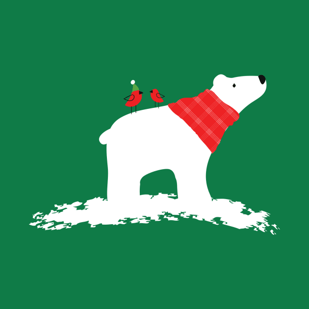 Holiday polar bear by tfinn