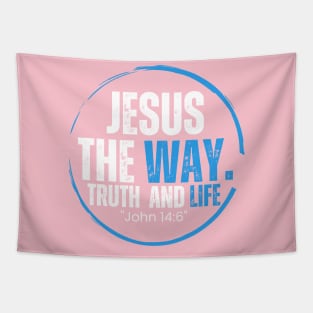 Jesus the way t-shirt Tapestry