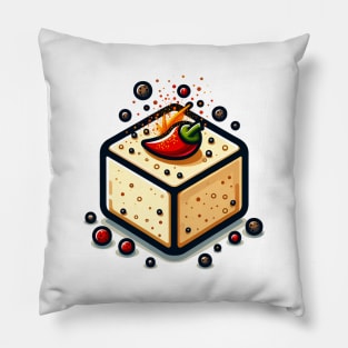 Tofu Plant Based Japan Vintage Japanese Since Established Pillow