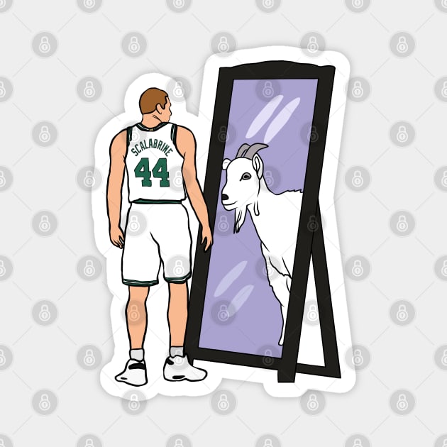 Brian Scalabrine Mirror GOAT Magnet by rattraptees