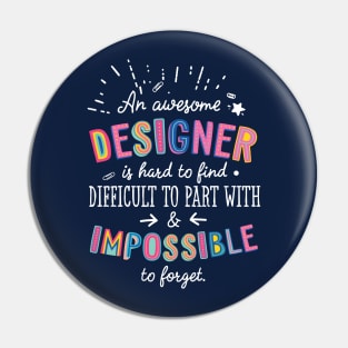 An awesome Designer Gift Idea - Impossible to Forget Quote Pin