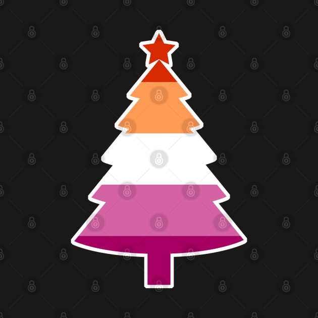 Christmas Tree LGBT Flag Lesbian PRIDE by aaallsmiles