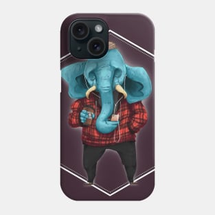 Hipster Elephant Phone Case