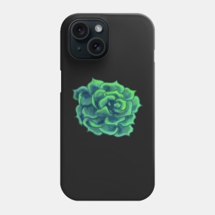 Cute Watercolor Digital Succulent Plant Sticker Phone Case