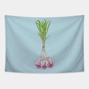 Garlic plants Tapestry