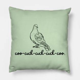 Rock Dove Graphic - Actual Bird Call Pillow