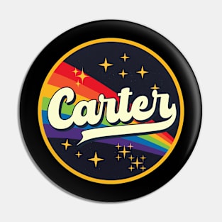 Carter // Rainbow In Space Vintage Style Pin