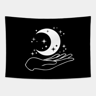 Holding The Night Sky Tapestry