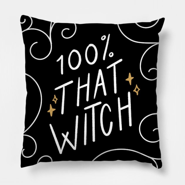 100% That Witch Pillow by Off The Hook Studio