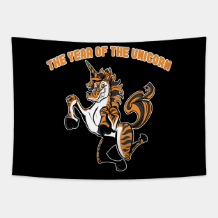 Tiger Unicorn Tapestry