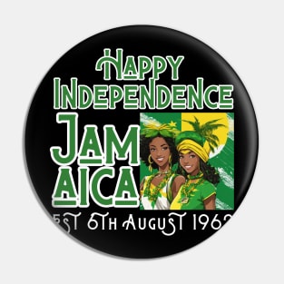 Happy Independence Jamaica Est 6th August 1962, Jamaican Pin
