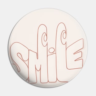 Thin Orange Smile Pin