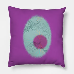 purple sun Pillow