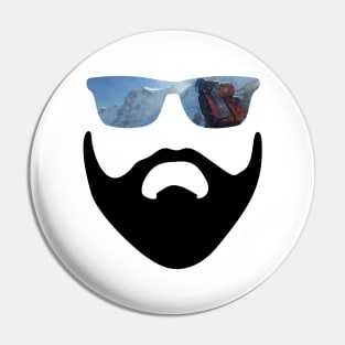 The Mountaineer and the cool Sunglasses Pin