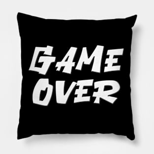 Classic Video Games Game Over Pillow