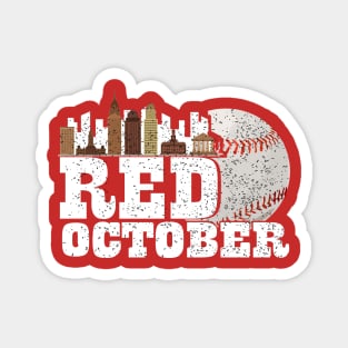 Red October Philly Philadelphia Baseball Magnet