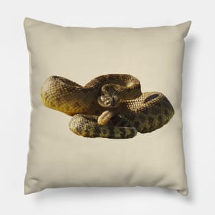 Rattlesnake, Reptiles, wildlife, gifts, Deadly Silence Pillow