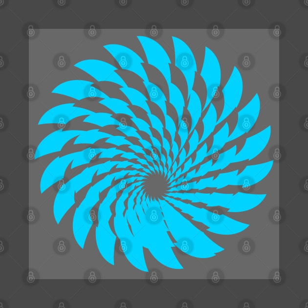 Blue pattern on grey background. by ikshvaku