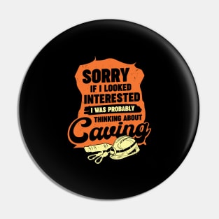 Caving Spelunking Potholing Caver Gift Pin