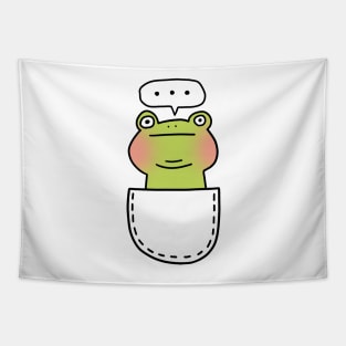 Poker face frog Tapestry