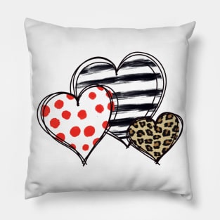 Scribble hearts. Pillow