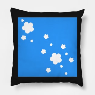 Blue Flower dress Pillow