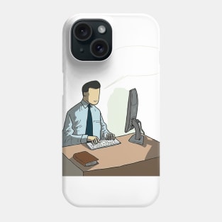 work at home Phone Case