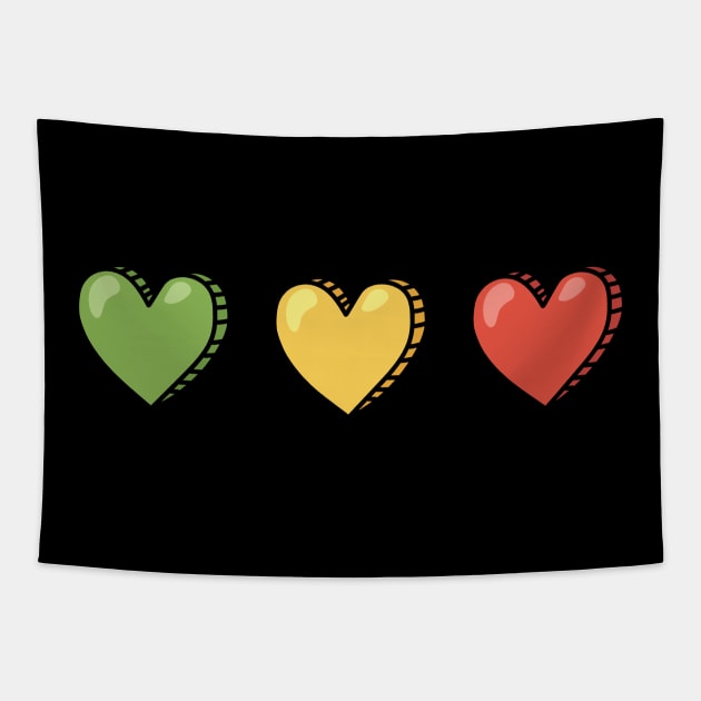 Love Love Love Tapestry by kalemstudio