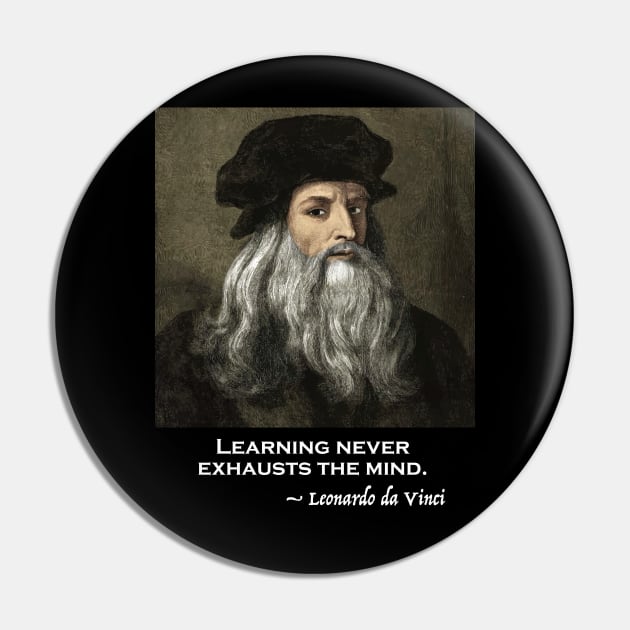 Leonardo da Vinci Inspirational Quote Pin by Persona2