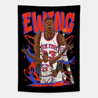 Patrick Ewing Cartoon Tapestry
