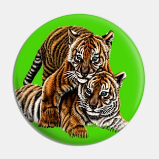 Sumatran tiger cubs Pin