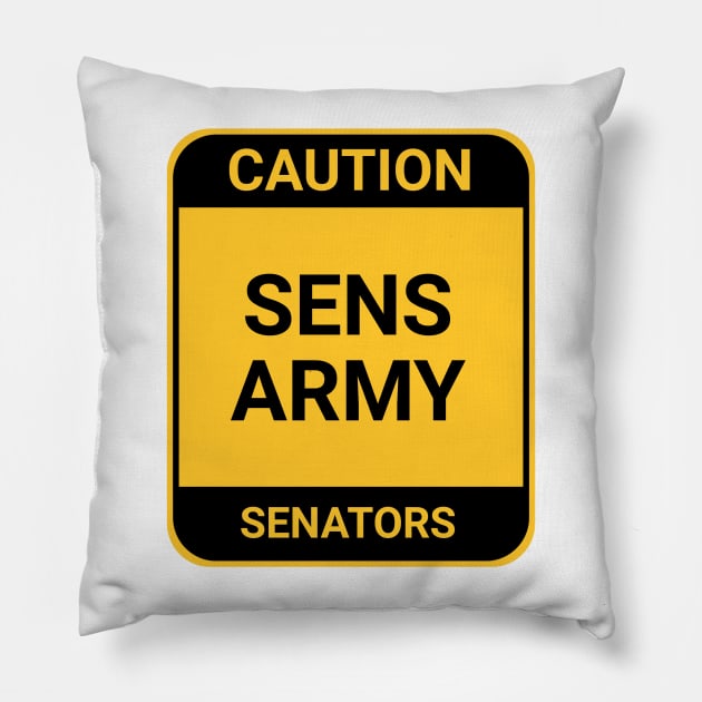 SENS ARMY Pillow by BURN444