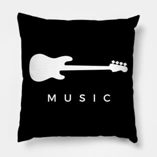 Music Bass Guitar Pillow