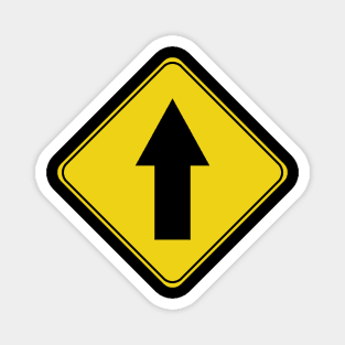 Caution Road Sign Up Arrow Magnet